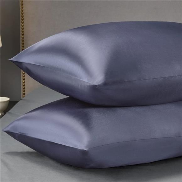 NEW in Box - Satin Pillowcase for Hair and Skin Queen Silk, 2 Pack 20x-30" - Picture 2 of 7